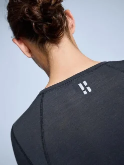 Poederbaas Thermoshirts<Merino - Heren - Thermoshirt Zwart