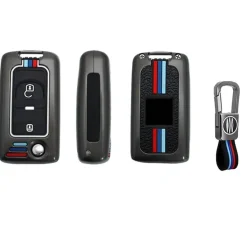 Dutch Shield Autosleutelhoesjes>Metalen Sleutelhoesje voor Peugeot grijs D2