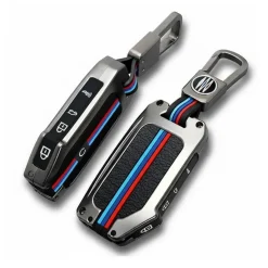 Dutch Shield Autosleutelhoesjes<Metalen Sleutelhoesje voor Kia grijs C5