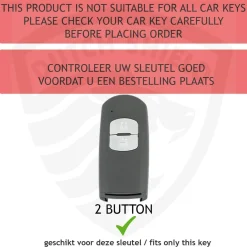 Dutch Shield Autosleutelhoesjes<Metalen Sleutelhoesje voor Mazda grijs A2