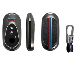 Dutch Shield Autosleutelhoesjes<Metalen Sleutelhoesje voor Mercedes grijs C3