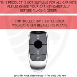 Dutch Shield Autosleutelhoesjes<Metalen Sleutelhoesje voor Mercedes grijs B3