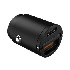 Celly Stekkers & Kabels>Mini Autolader 1 USB + 1 USB-C 30W