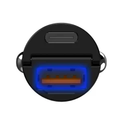 Celly Stekkers & Kabels>Mini Autolader 1 USB + 1 USB-C 30W