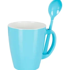 Gimex Bekers & Glazen<Mok met lepel Rainbow 390ml 4 Stuks