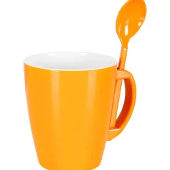 Gimex Bekers & Glazen<Mok met lepel Rainbow 390ml 4 Stuks