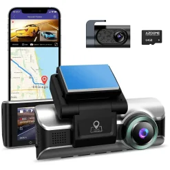 Azdome Dashcams<M550 Pro 2CH 4K Wifi GPS 64gb dashcam
