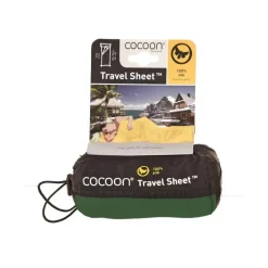 Cocoon Slaapzakken|Slaapzakken>Mummy Liner 100 % Zijde Dark Olive