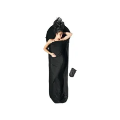 Cocoon Slaapzakken|Slaapzakken>Mummy Liner 100% Merino Wol - zwart