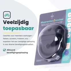 Voltano Fietssloten>muuranker ART4 – met bevestiging