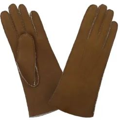 Glove Story Handschoenen<Nikki - Dames handschoenen - Lamsleer/Wol Bruin