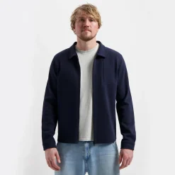 Travelin' Truien<Njord Heren - Outdoor overshirt Marineblauw