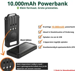 Noodradio Noodpakketten<Noodpakket L met Powerbank--Waterfilter