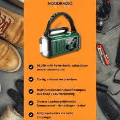 Noodradio Audio|Noodradio'S>® Solar Powerbank 10.000 mAh