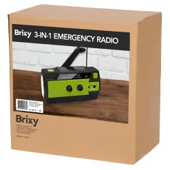 Brixy Audio<Noodradio - Zonnepaneel - Opwindbaar