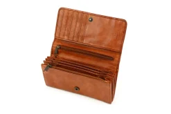 Bear Design Portemonnees<Noor - Leren portemonnee - Overslag - Dames