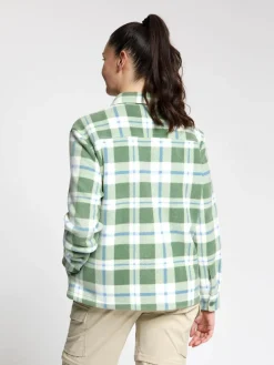 Human Nature Blouses<Olevana - Overshirt dames Licht Groen