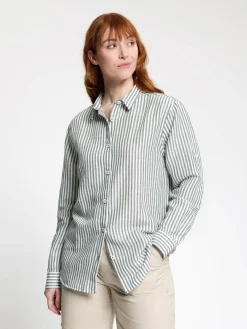 Human Nature Blouses<Olivia - Blouse dames Donker Groen