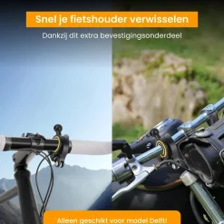 R2B Fietstelefoonhouders|Fietstelefoonhouders>Onderdeel voor Fietshouder model Delft
