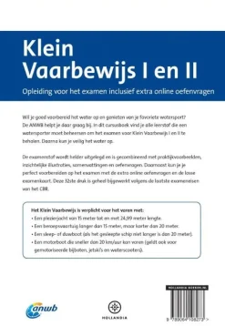 ANWB Watersportboeken|Vaargidsen>Online Examentraining Klein Vaarbewijs 1+2