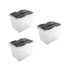 Sunware Opbergmanden En- Kratten<Onyx opbergbox transparant 15L- 3 delig
