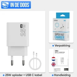 Strex Stekkers & Kabels<Oplader - Fast Charger Wit