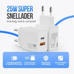 Strex Stekkers & Kabels<Oplader - Fast Charger Wit