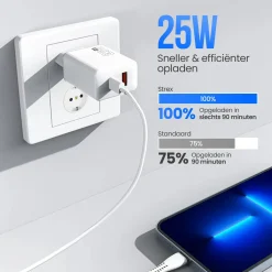 Strex Stekkers & Kabels<Oplader - Fast Charger Wit