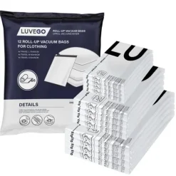 Luvego Packing Cubes>Oprolzakken Reiszakken - 12 pack