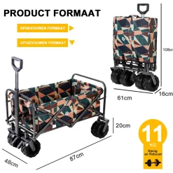 Packaway Bolderkarren|Bolderkarren<Opvouwbare Bolderkar 80KG – Kleur