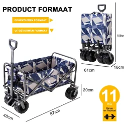 Packaway Bolderkarren|Bolderkarren<Opvouwbare Bolderkar 80KG – Pastel