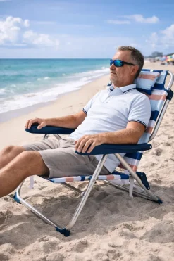 Hem Campingstoelen|Ligbedden<Opvouwbare strandstoel verstelbaar