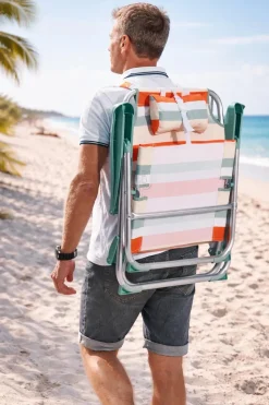Hem Campingstoelen|Ligbedden<Opvouwbare strandstoel verstelbaar