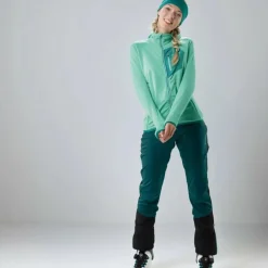Löffler Afritsbroeken|Lange Broeken<Outdoorbroek dames Touring Pace Teal Blauw