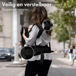 Deryan Draagzakken<Pack Luxe draagzak + Opbergvakjes - Ergonomisch