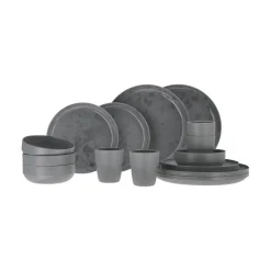 Travellife Serviezen<Palma serviesset grey 16-delig