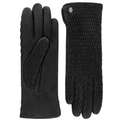 DAMES Roeckl Handschoenen>Paris - Dames handschoenen - Leer/Wol - Geribbeld