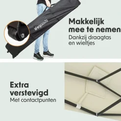 Lifegoods Partytenten>Partytent met Zijwanden – 3x4.5 m –