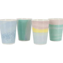 Bo-camp Bekers & Glazen<Pastel Beker Barfleur Melamine 4 Stuks