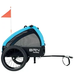 Brn Fietskarren<PetWay honden trolley maat S
