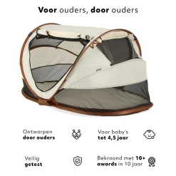 Deryan Campingbedjes|Campingbedjes<Peuter luxe campingbedje - Zelfopblaasbare matras Zand