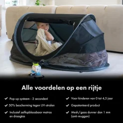 Deryan Campingbedjes|Campingbedjes>Peuter luxe campingbedje - Zelfopblaasbare matras