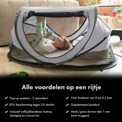 Deryan Campingbedjes|Campingbedjes>Peuter luxe campingbedje - Zelfopblaasbare matras