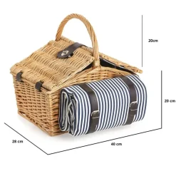 Dutch Mountains Vershouden & Meenemen<Picknickmand 24-delig met kleed 4-persoons