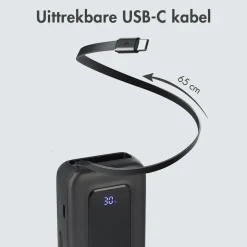 Imoshion Powerbanks|Powerbanks>Powerbank Uittrekbare Kabel 10.000 mAh