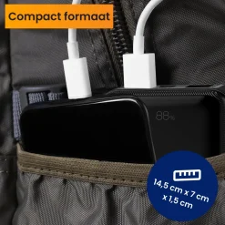 R2B Powerbanks|Powerbanks<Powerbank 10000 mAh met Ingebouwde Kabels