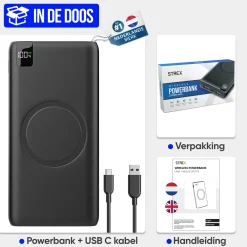 Strex Powerbanks|Powerbanks<Powerbank met Draadloze Qi Lader