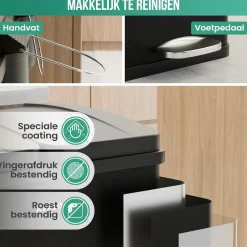 Avalo Prullenbakken En Manden<Prullenbak 2x30L - RVS