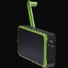 Denver Powerbanks|Powerbanks>PSO10012 Zwart Powerbank Solar en Crank