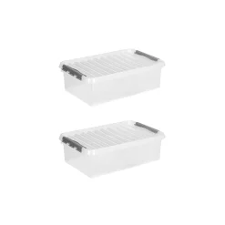 Sunware Opbergmanden En- Kratten>Q-line - Opbergbox - 32L - 2-delig